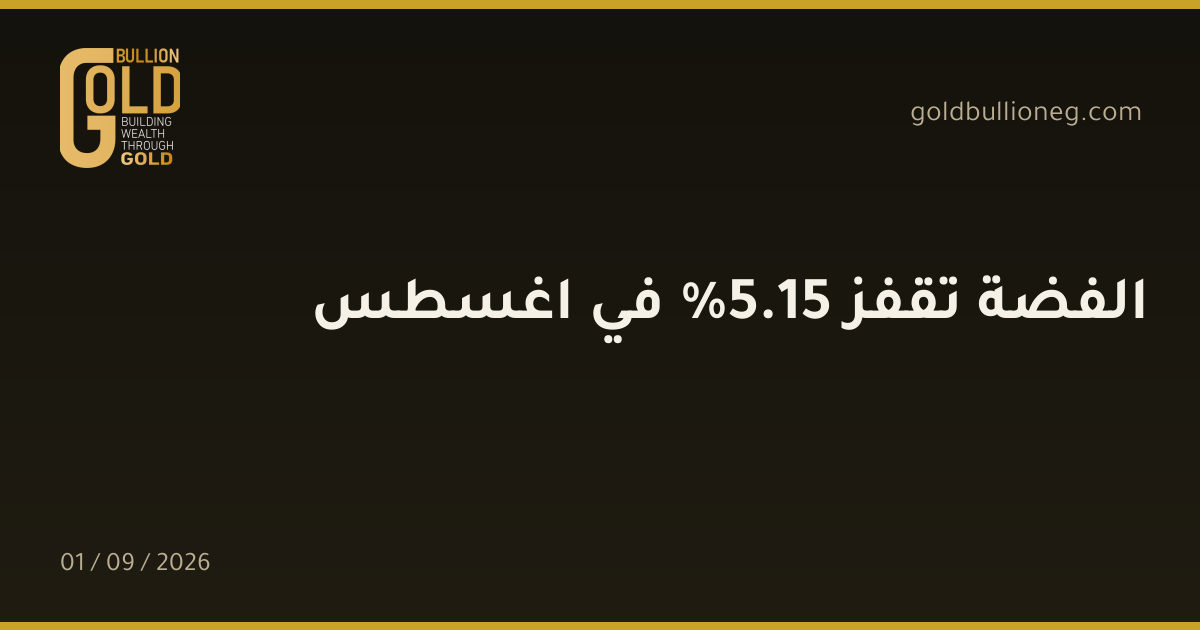 الفضة تقفز 15.5% في اغسطسالمصدر : جولد بيليون